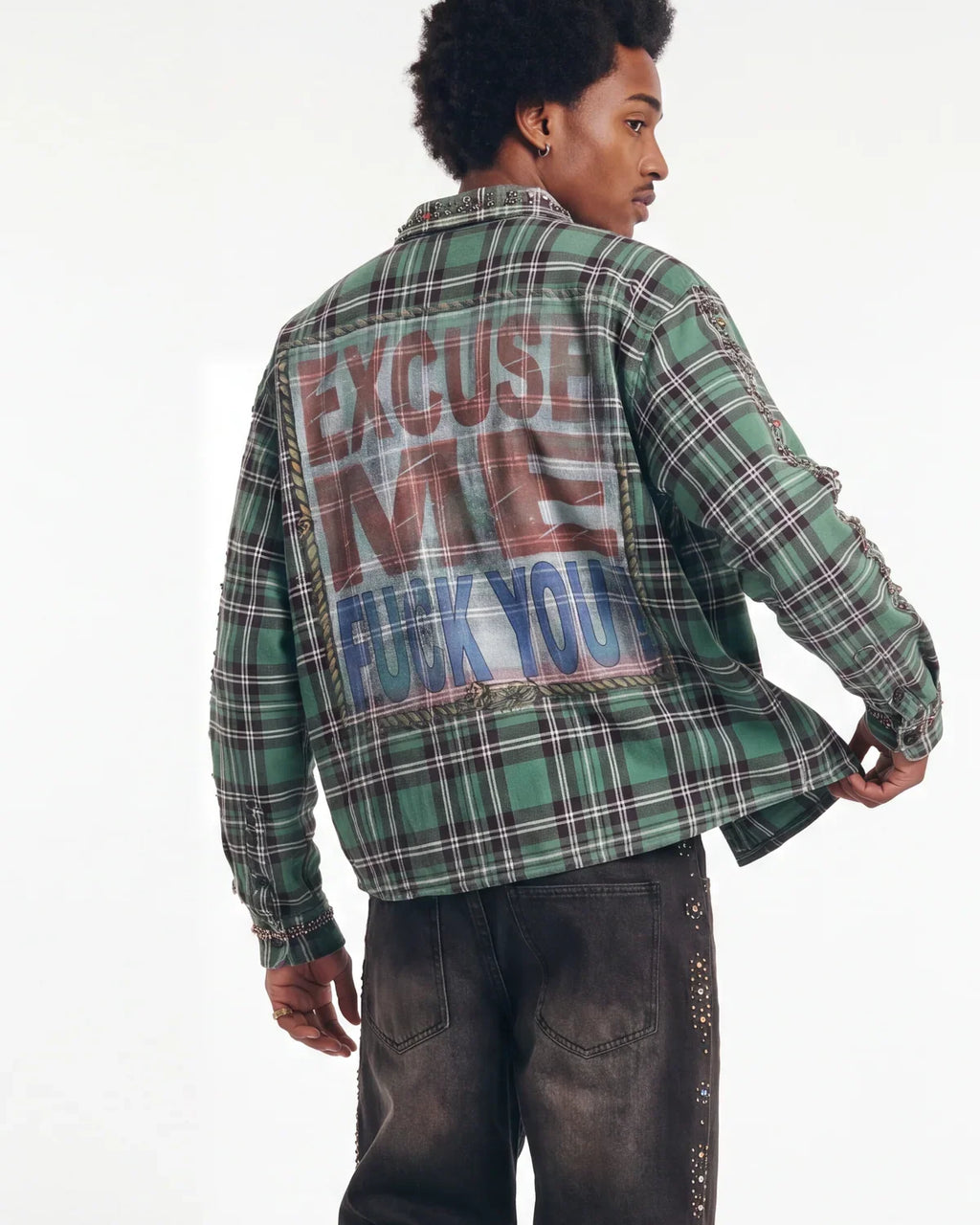 Vale Forever Jade Flannel Green