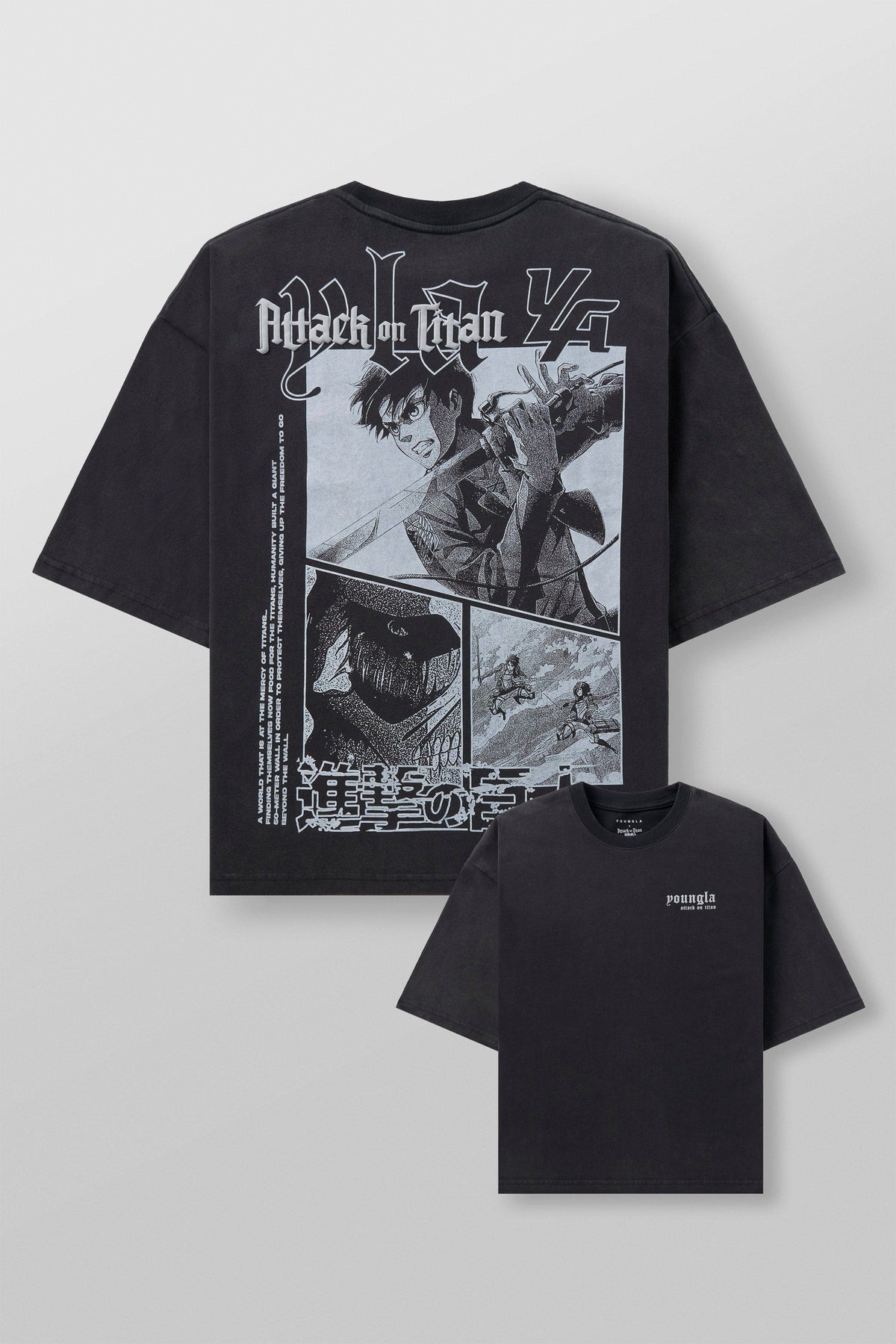 4186 - AOT©  x YLA Cropped Tees