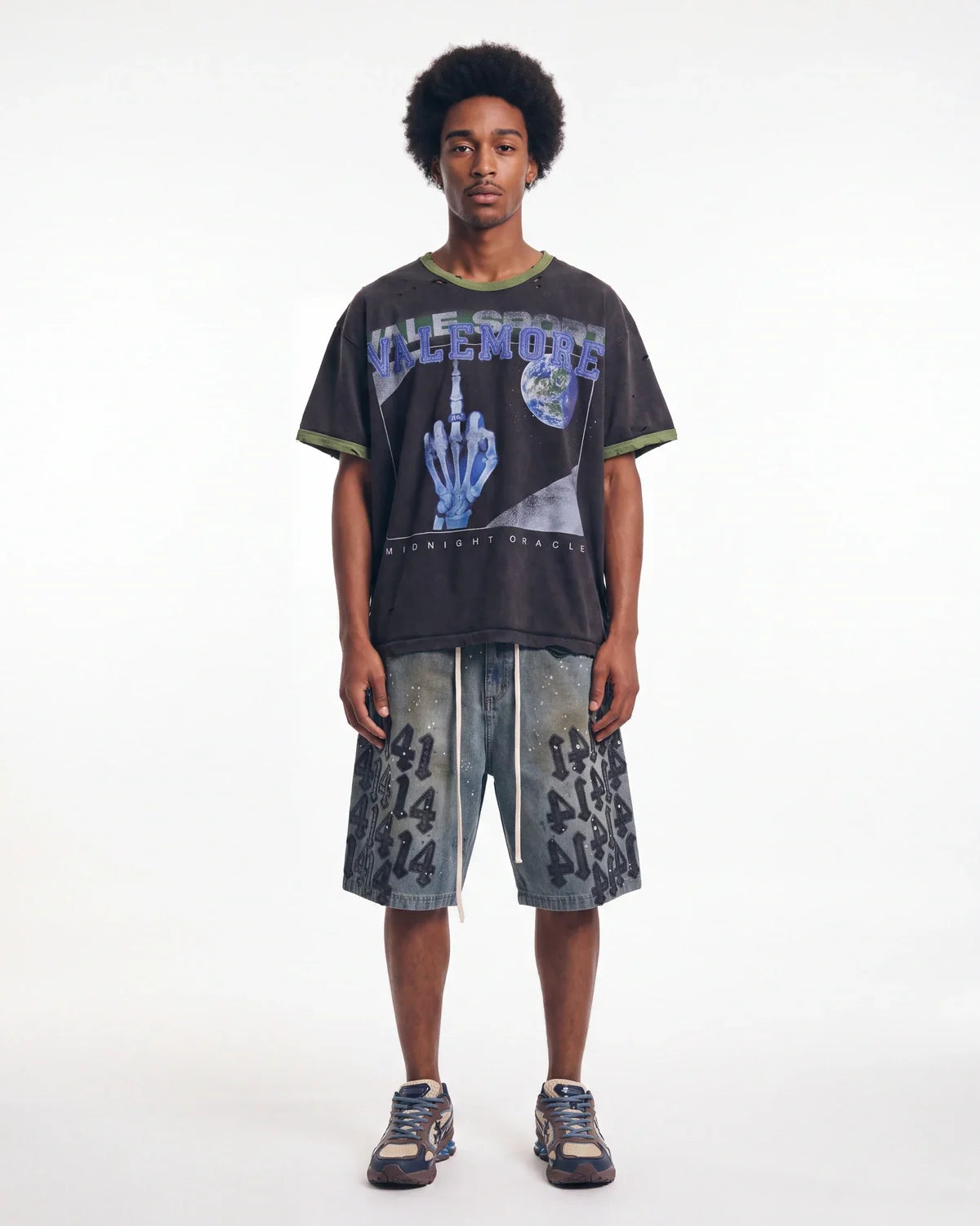 Vale Forever Lucky Charms Jorts Blue/Black
