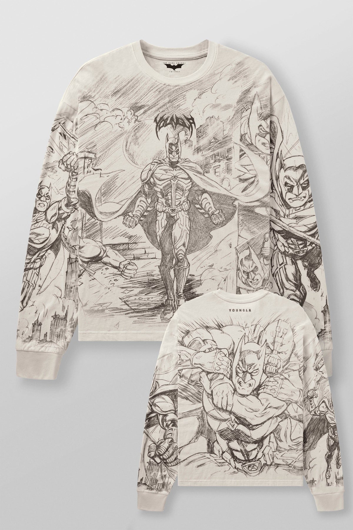 8002 - Batman Comic Longsleeves