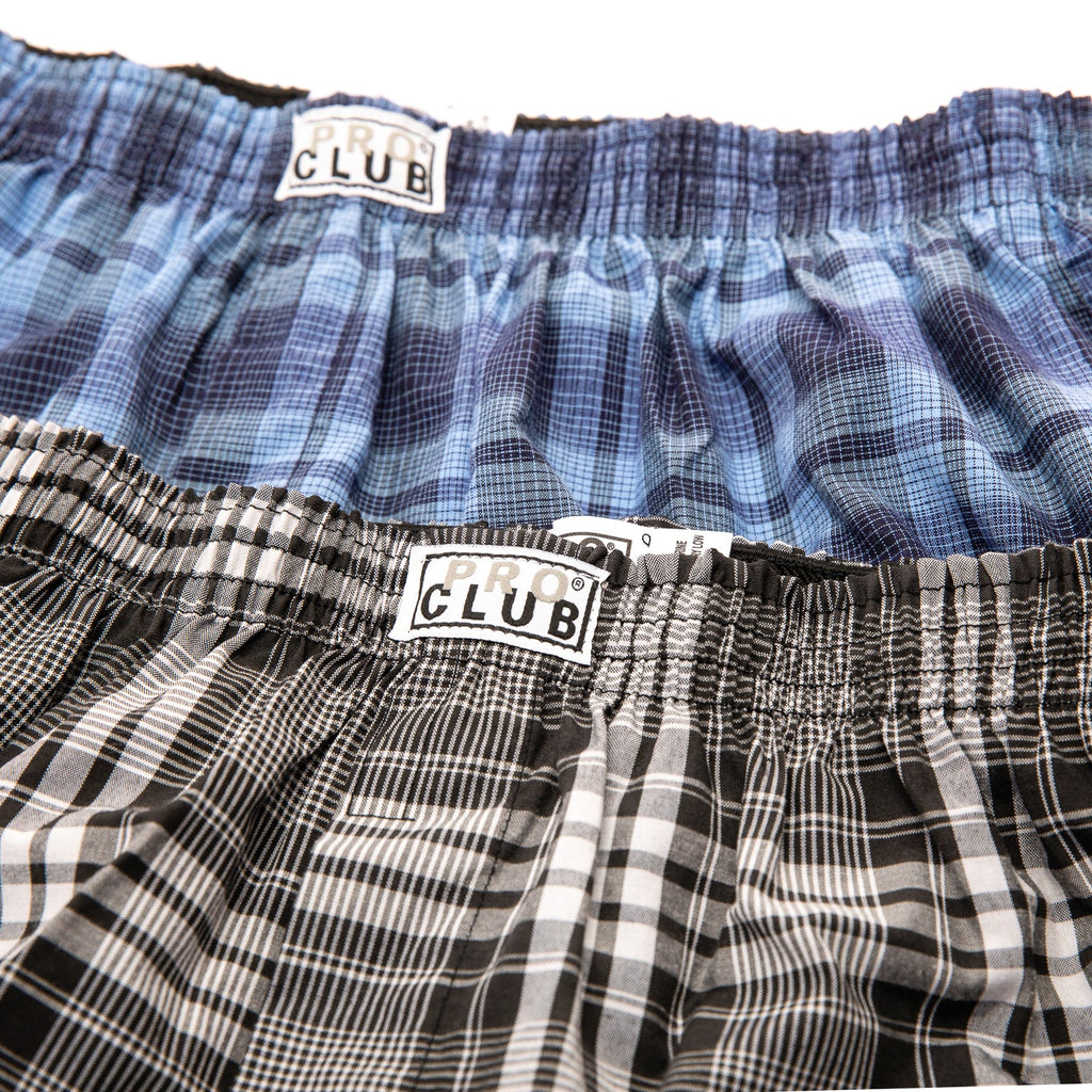 Pro Club Men's 2-Pack Classic Woven Boxers (Mix Colors)