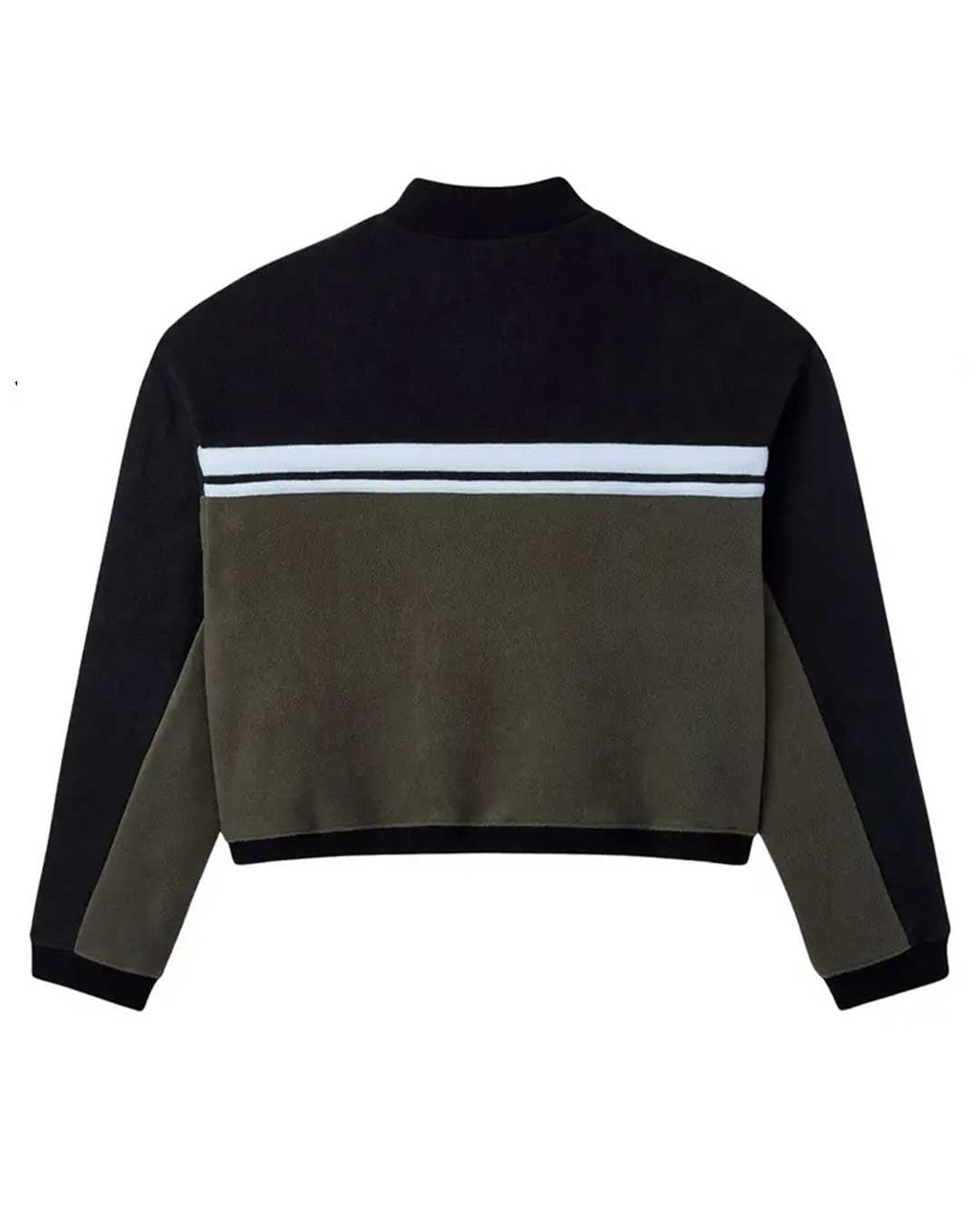 GV Gallery Women's Cropped Quarter Zip Black