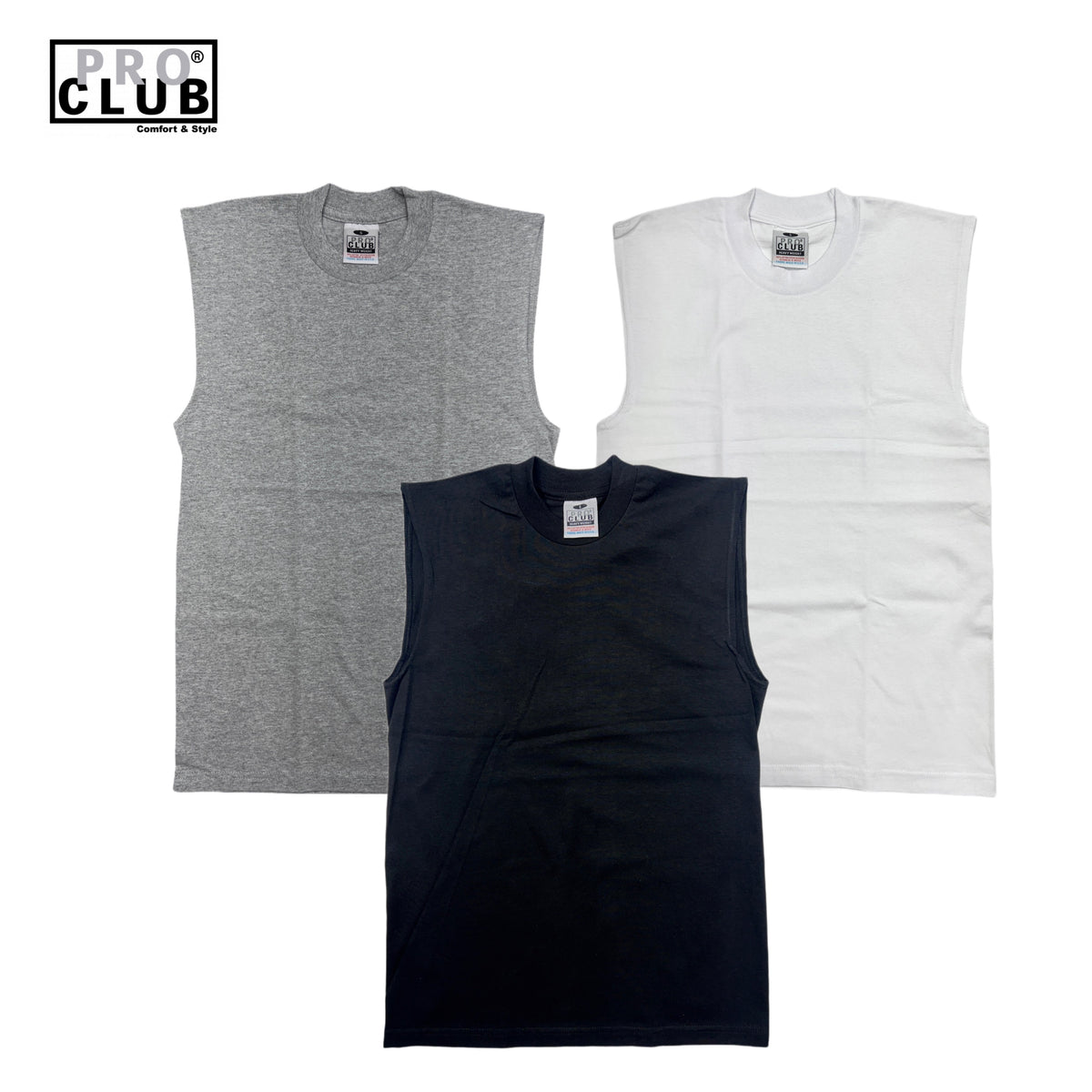 Pro Club Men's Heavyweight Sleeveless Muscle T-Shirt