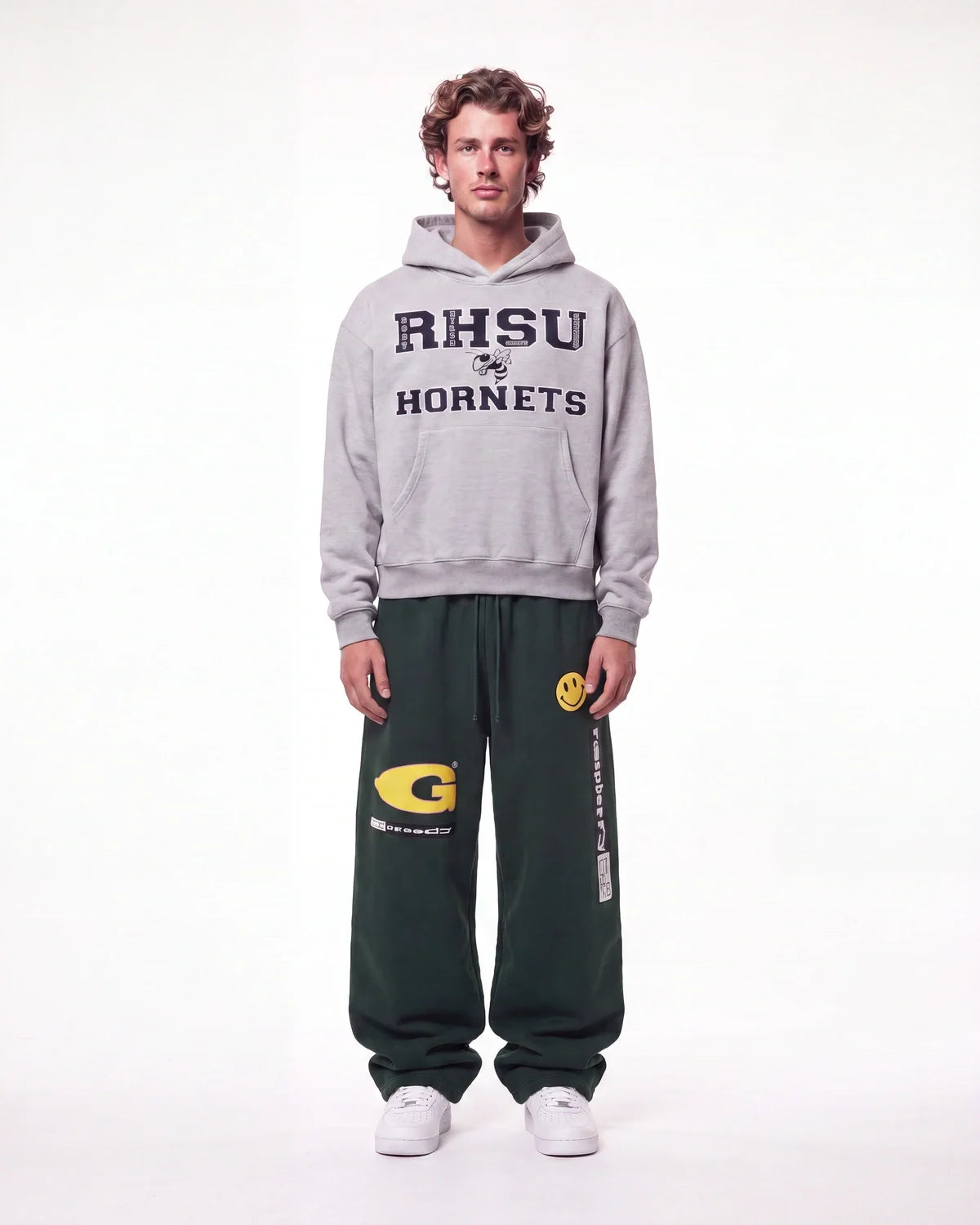 Gv Gallery X Greedy Unit Garbage Sweatpants Green