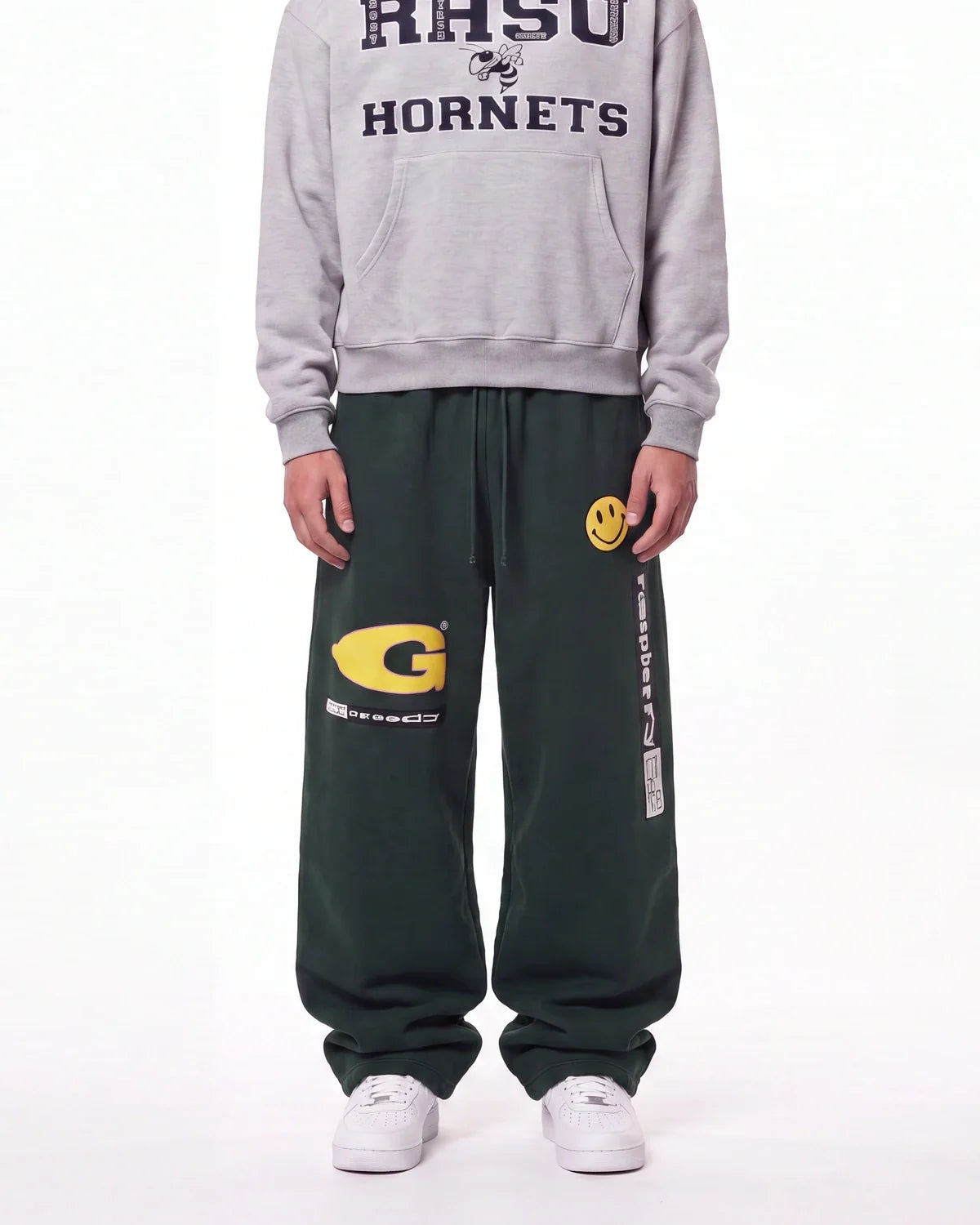 Gv Gallery X Greedy Unit Garbage Sweatpants Green