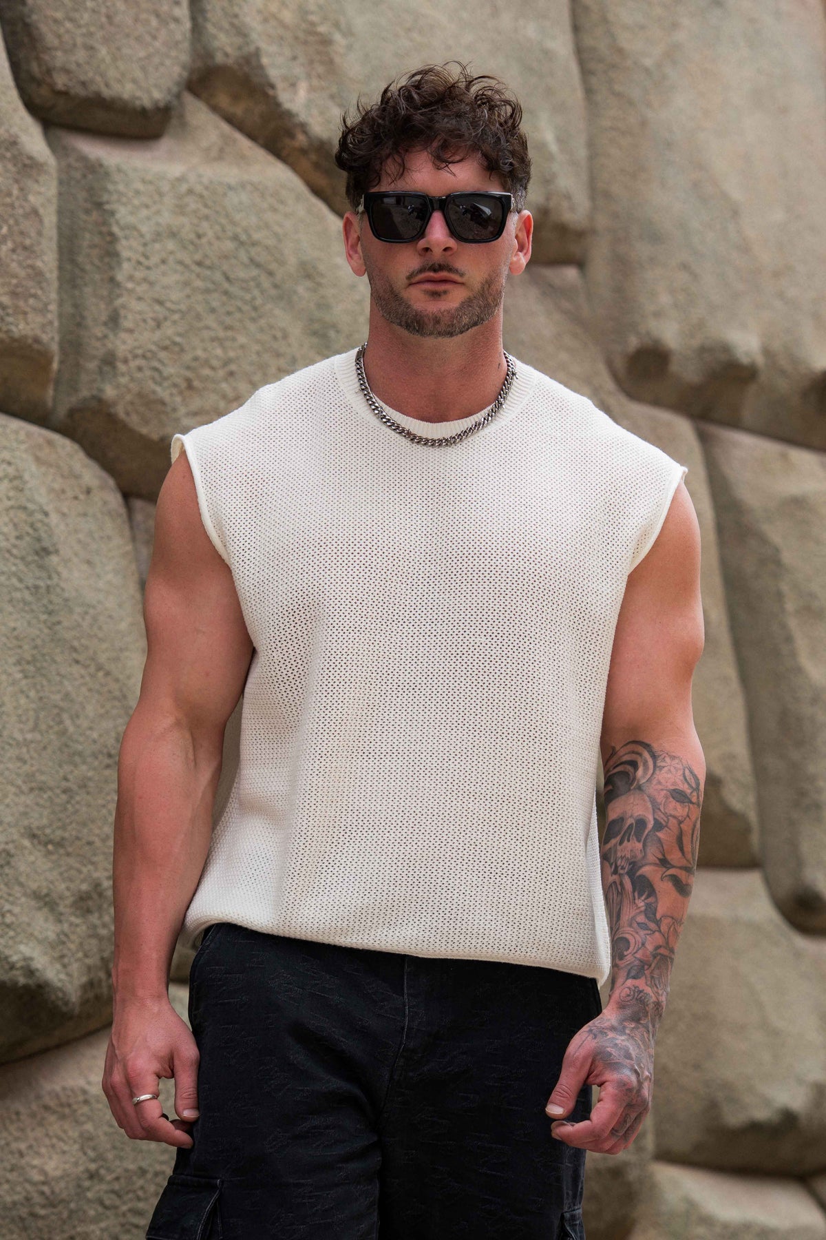 3012 - Drop Shoulder Knit Cut-Off