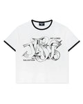 Righteous My Salvation Ringer Tee White
