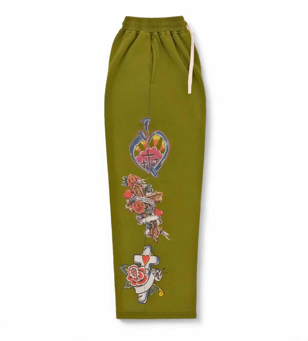 Righteous Risen King Sweatpants Green