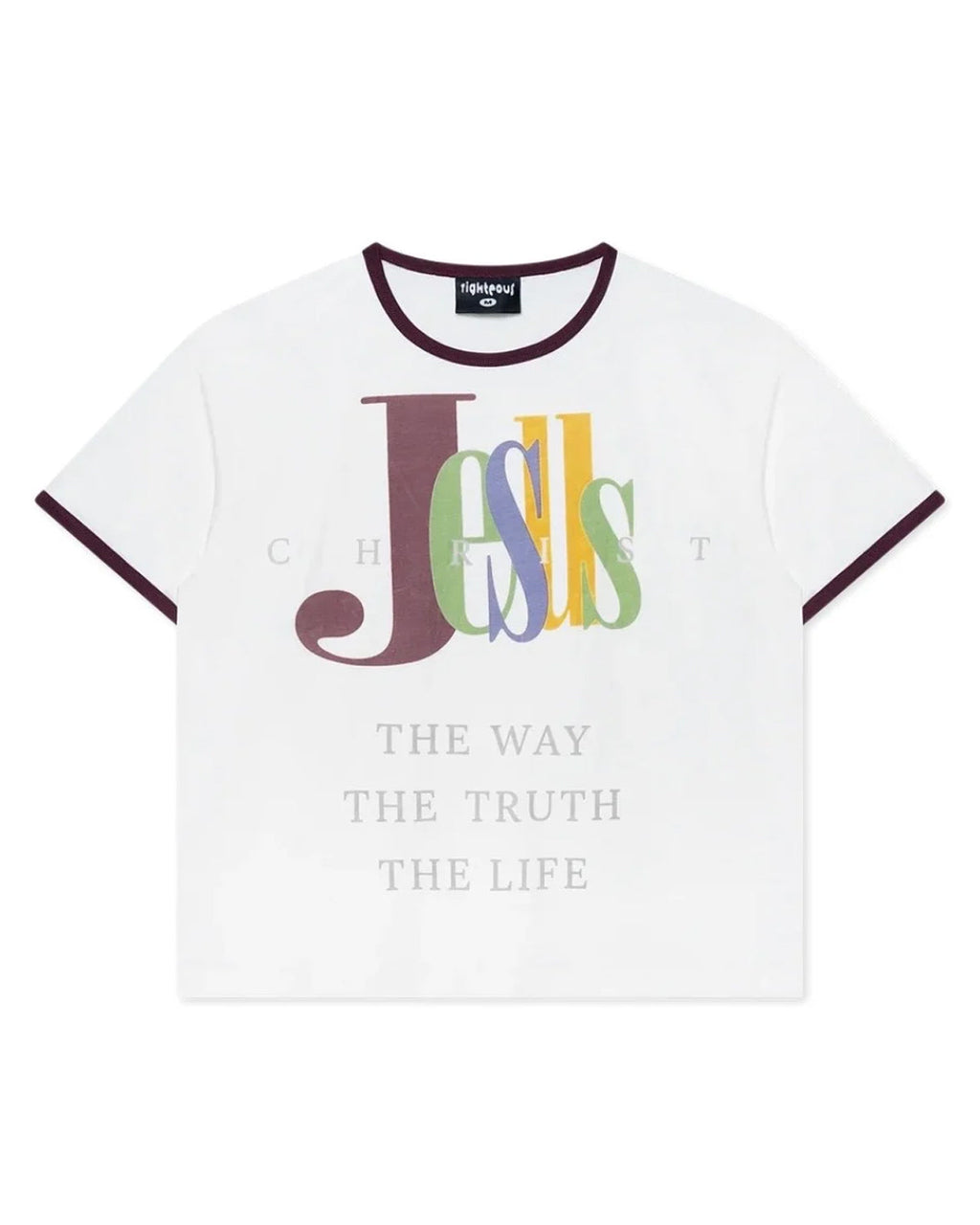 Righteous The Truth Ringer Tee White