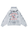 Righteous University Zip Up Grey