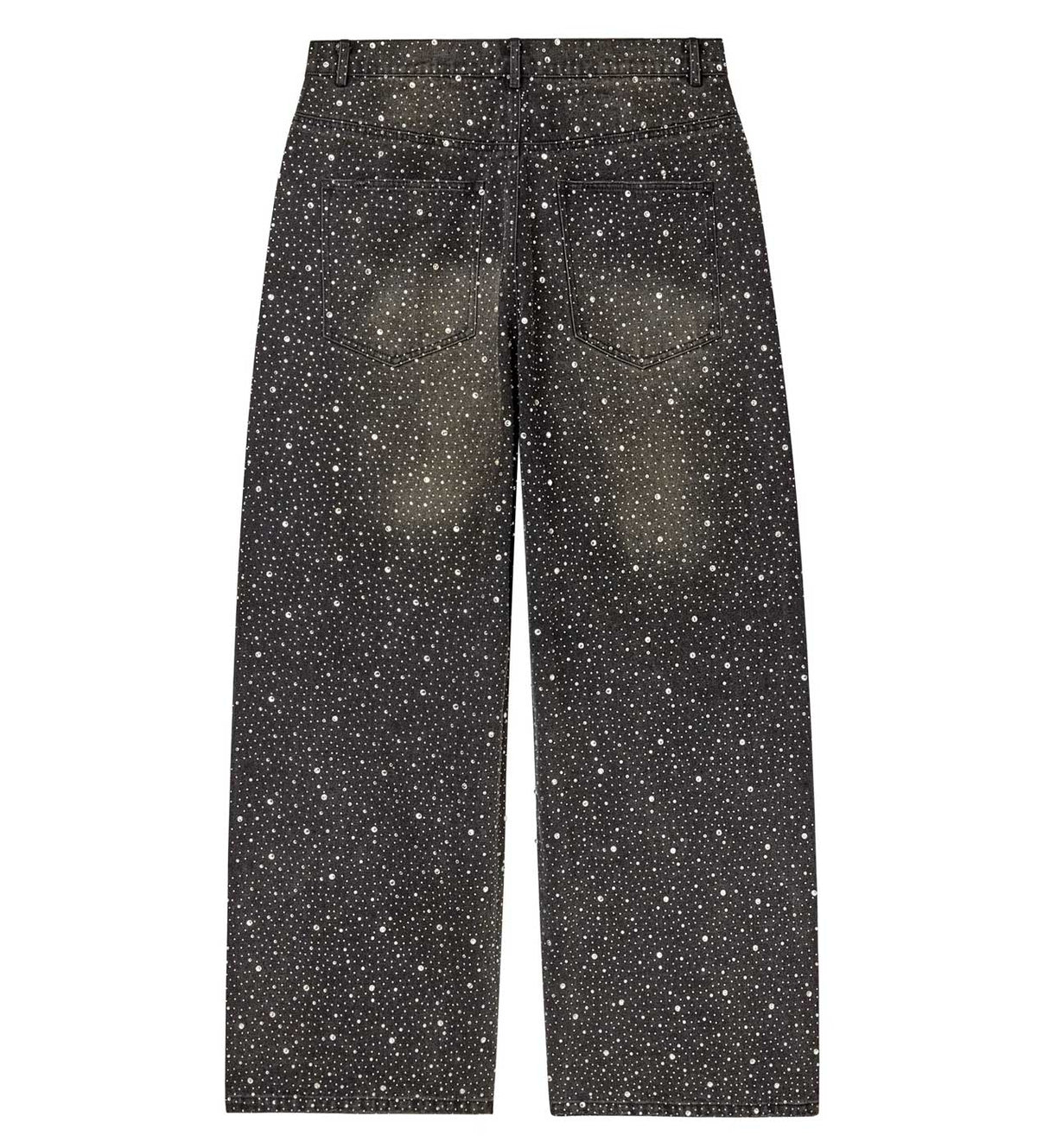 Vale Forever Iced Out Denim Pants Black