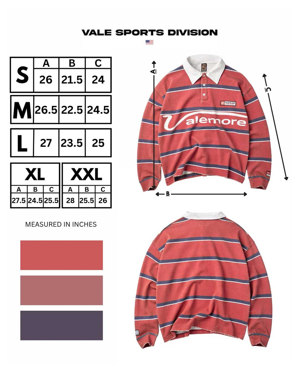 Vale Forever Valemore Rugby Red
