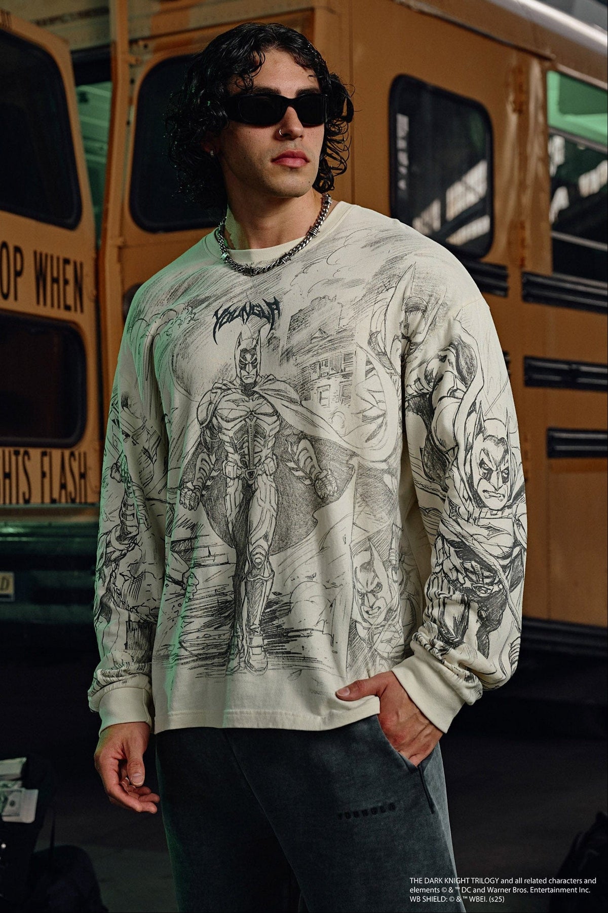 8002 - Batman Comic Longsleeves