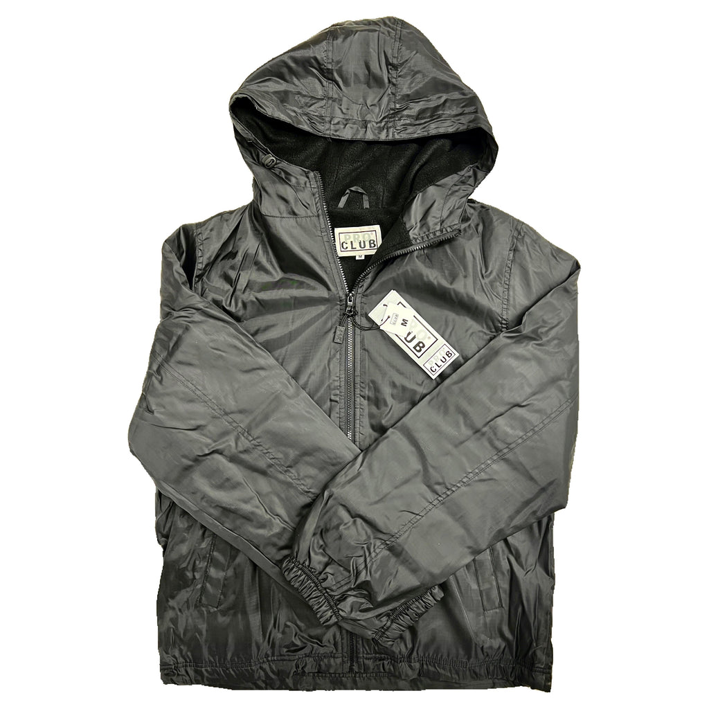 Pro Club Men's Fleece Lined Windbreaker Jacket